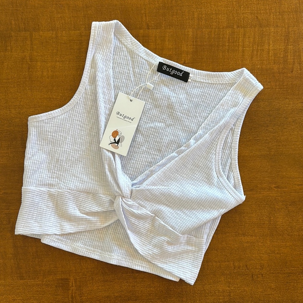 White Knotted Women's Top - Picture 1 of 1